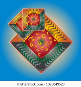 Doodle bisquit cookie or cracker icon
