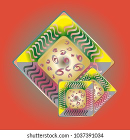Doodle bisquit cookie or cracker icon