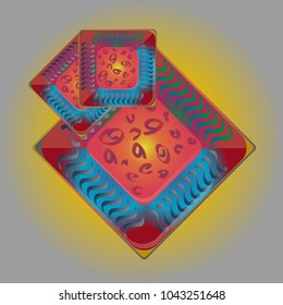 Doodle bisquit cookie or cracker icon