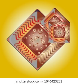 Doodle bisquit cookie or cracker icon