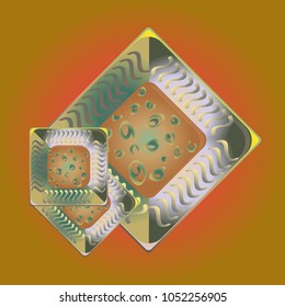 Doodle bisquit cookie or cracker icon