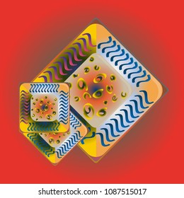 Doodle bisquit cookie or cracker icon