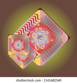 Doodle bisquit cookie or cracker icon