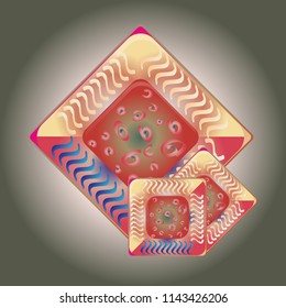 Doodle bisquit cookie or cracker icon
