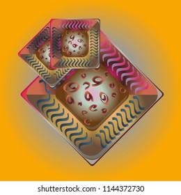 Doodle bisquit cookie or cracker icon