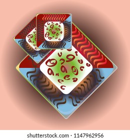 Doodle bisquit cookie or cracker icon