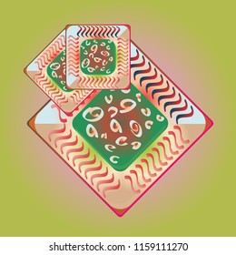 Doodle bisquit cookie or cracker icon
