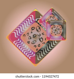 Doodle bisquit cookie or cracker icon