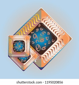 Doodle bisquit cookie or cracker icon