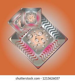 Doodle bisquit cookie or cracker icon