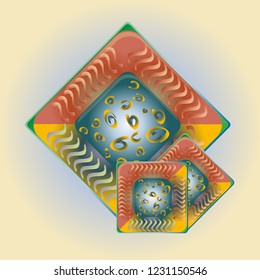 Doodle bisquit cookie or cracker icon