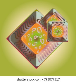 Doodle bisquit cookie or cracker icon