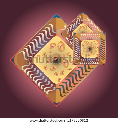 Doodle bisquit cookie or cracker icon