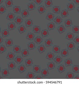 Doodle bisquit or cracker background. Cookie seamless pattern.