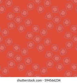 Doodle bisquit or cracker background. Cookie seamless pattern.