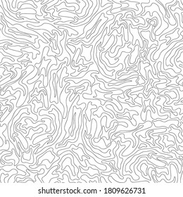 Doodle black shapes on white  background. Seamless decorative fashion pattern. Suitable for packaging, textile, wallpaper, coloring book.
