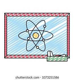 doodle blackboard frame design to school education