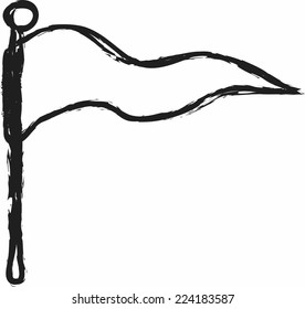 Doodle Blank Flag Stock Vector (Royalty Free) 224183587 | Shutterstock