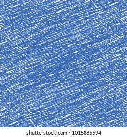 Doodle in blue ink. Seamless pattern. One tone, vector. 