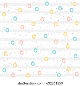 Doodle blue, pink, yellow colored seamless pattern background. Abstract handmade pattern for card, invitation, wallpaper, album, scrapbook, holiday wrapping paper, textile fabric, garment, t-shirt etc