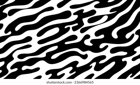 doodle bold lines background. Organic hand drawn circular lines. Wavy brush strokes. Hand drawn black vector swirls. anstract doodle background.