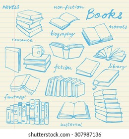 Doodle Book Collection - Vector Illustration