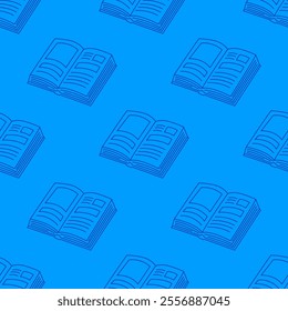 doodle book pattern background. back to school pattern background. book Seamless Pattern background. 