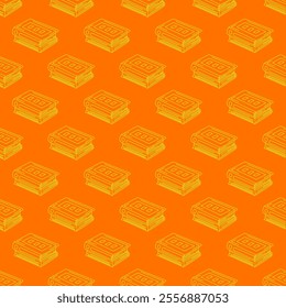 doodle book pattern background. back to school pattern background. book Seamless Pattern background. 