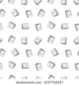 doodle book pattern background. back to school pattern background. book Seamless Pattern background.