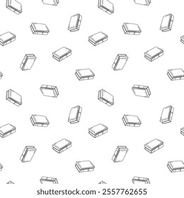 doodle book pattern background. back to school pattern background. book Seamless Pattern background.