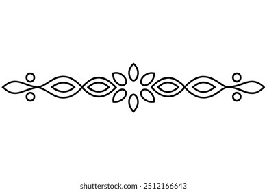 Doodle Borders Line Art with Charming Details