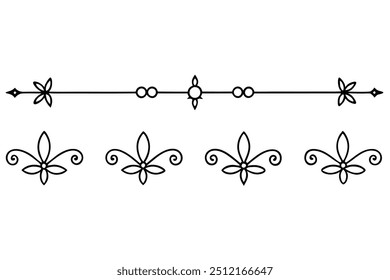 Doodle Borders Line Art Fun and Fancy