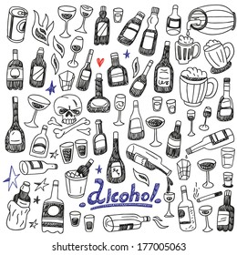 Doodle Bottles,Alcohol