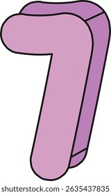 Doodle Box Font 3D Letters and Numbers