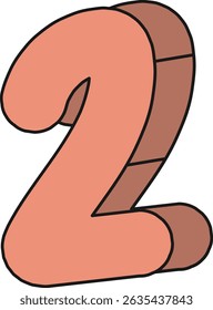 Doodle Box Font 3D Letters and Numbers