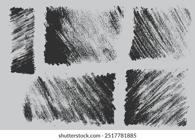 doodle box shape with chalk or crayon texture