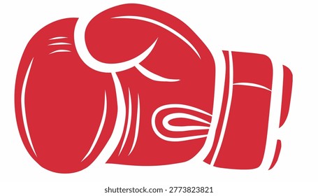 Doodle Boxing Gloves. Repeating Sport Equipment Illustration. Handdrawn Outline Style 