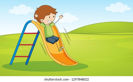 Dibujo de diapositivas de Doodle boy