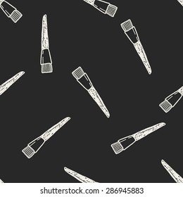 Doodle Brush seamless pattern background