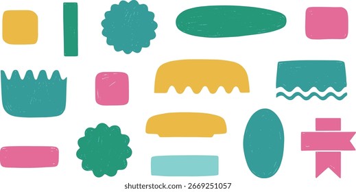 doodle, pincel, crayones de cera, forma, colores, pintar, dibujado, áspero, marco, borde, caja, fondo, texto, Vector, círculo, cuadrado, crayones, mano, dibujar, viñeta, infantil, garabato, papel, niños, gru
