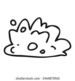 Doodle bubble foam. For registration of works.