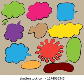 doodle bubble speech