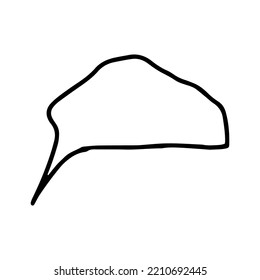 Doodle bubbles speech. Cartoon style. Business communication Concept graphic design element. Vector drawing. Dialog frame. Cloud, Chat message icon.
