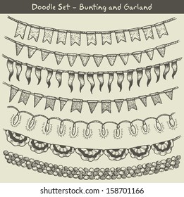 Doodle Bunting And Garlands 