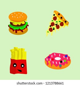 doodle burger simple style