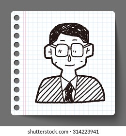 doodle businessman