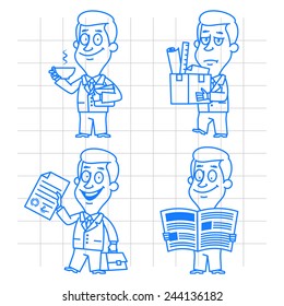 Doodle businessman business and development