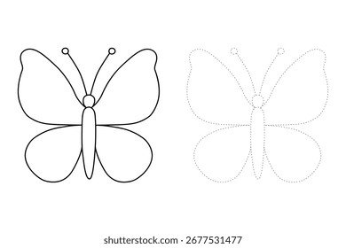 Doodle butterfly coloring pages spring worksheets printable for kids activity, Kindergarten and preschool. Trace and color butterfly printable. Cozy coloring page. Coloring page animal butterfly.