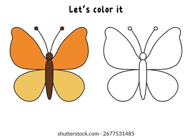 Doodle butterfly coloring pages spring worksheets printable for kids activity, Kindergarten and preschool. Trace and color butterfly printable. Cozy coloring page. Coloring page animal butterfly.