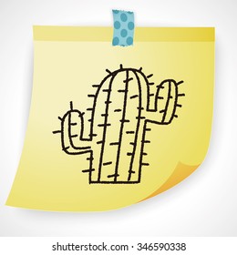 doodle cactus